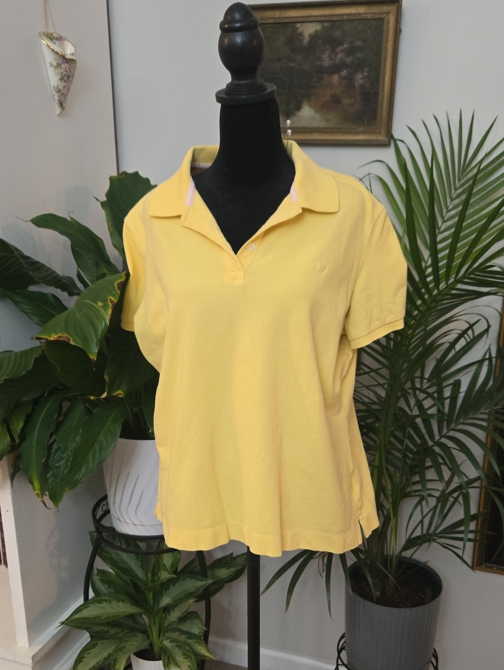 Brooks Brothers Yellow Women's Polo Shirt